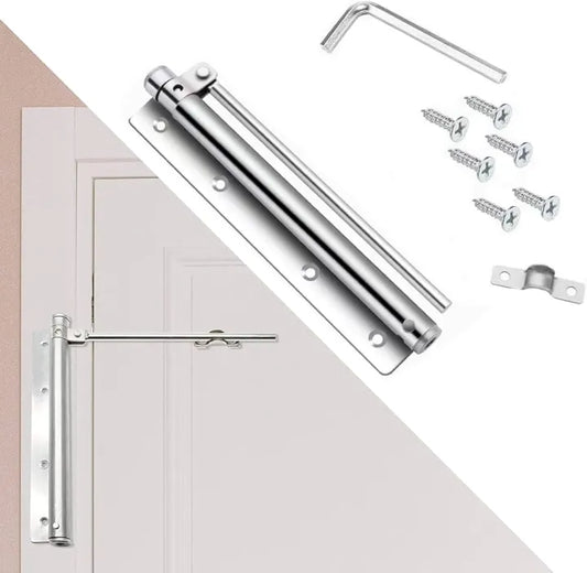 Automatic Door Closer Heavy Duty Self-Closing Door Spring | Adjustable Stainless Steel Door Closer for Home & Office