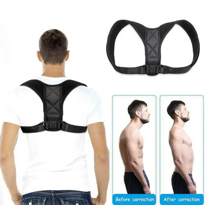 Adjustable Posture Corrector Belt for Men & Women – Back Support Brace for Shoulder and Spine Alignment