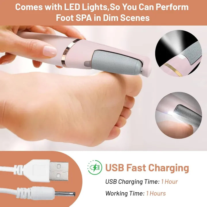 Electric Foot Callus Remover – Portable Pedicure Tool for Smooth & Soft Feet