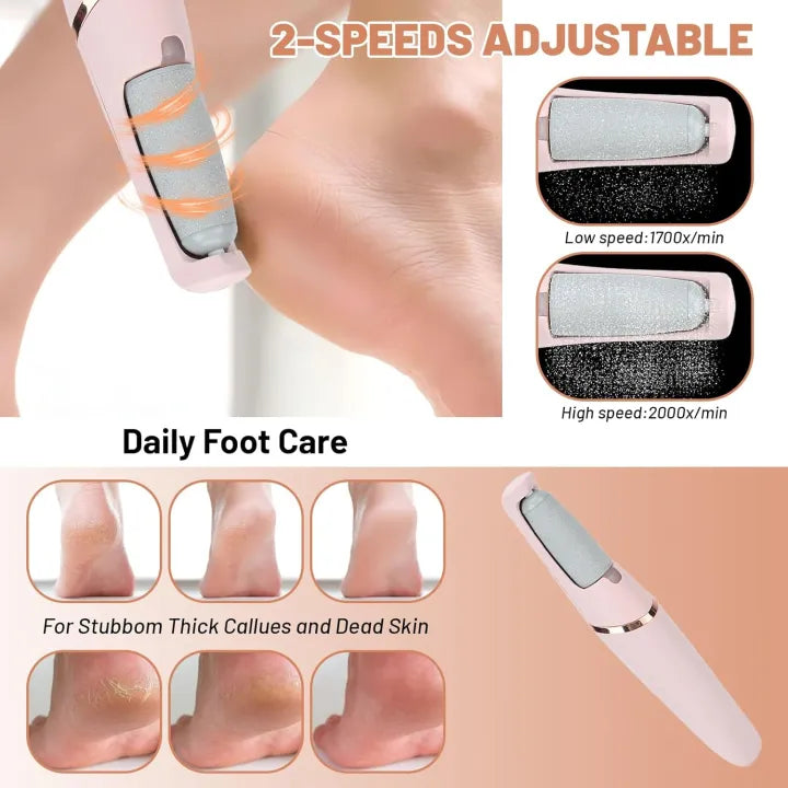 Electric Foot Callus Remover – Portable Pedicure Tool for Smooth & Soft Feet