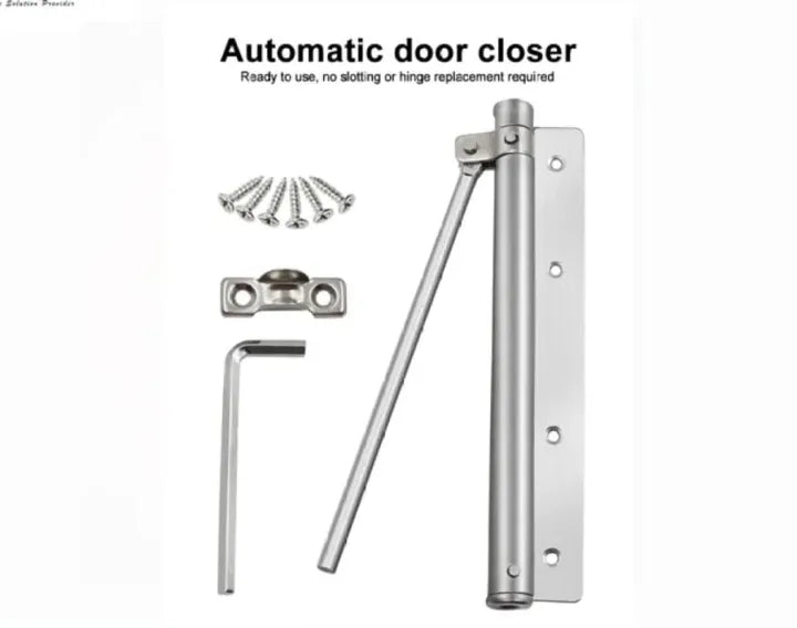 Automatic Door Closer Heavy Duty Self-Closing Door Spring | Adjustable Stainless Steel Door Closer for Home & Office