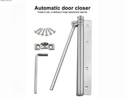 Automatic Door Closer Heavy Duty Self-Closing Door Spring | Adjustable Stainless Steel Door Closer for Home & Office