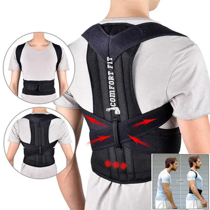Adjustable Posture Corrector Belt for Men & Women – Back Support Brace for Shoulder and Spine Alignment