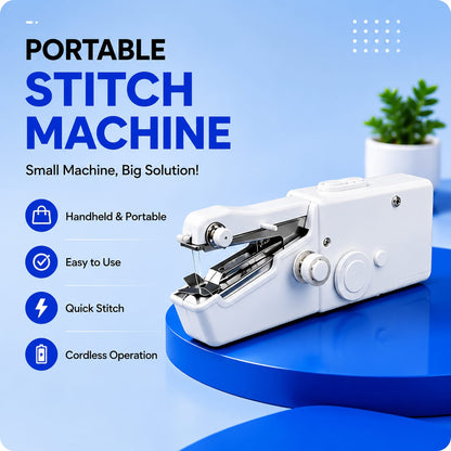 Portable Handheld Stitch Sewing Machine – Compact Mini Sewing Machine for Home & Travel