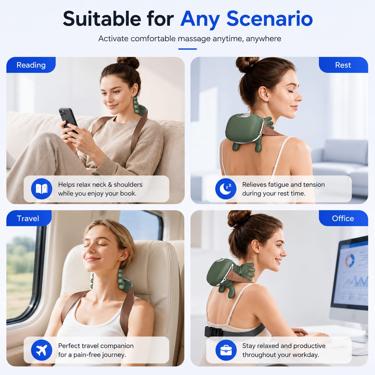 Portable Electric Body Massager – Deep Tissue Muscle Relaxation Massager