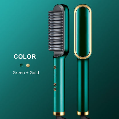 Electric Hair Straightening Brush – Fast Heating Hair Straightener Comb for Women