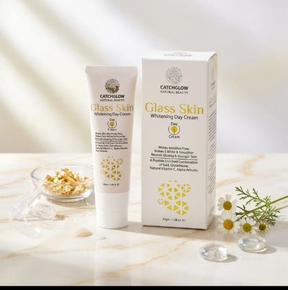 CatchGlow Glass Skin Whitening Day Cream – Brightening & Moisturizing Face Cream (30g)