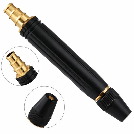 High Pressure Adjustable Brass Water Spray Nozzle for Garden Hose | Car Wash &amp; Plant Watering