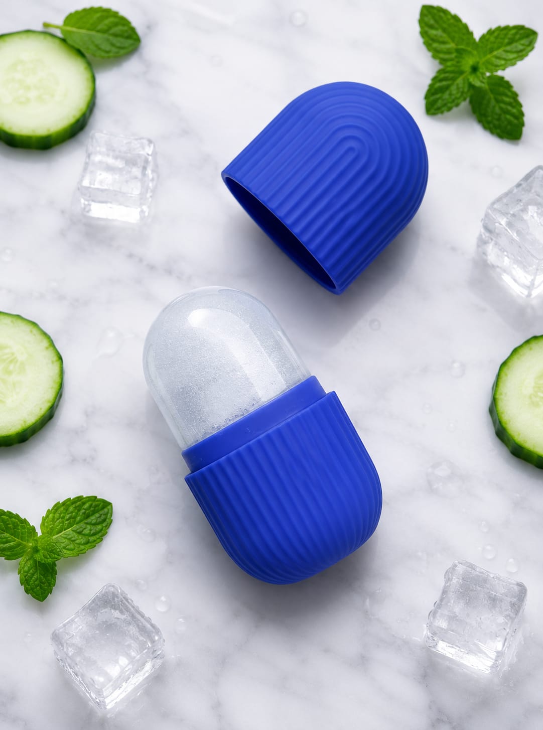 2-in-1 Silicone Ice Face Roller for Skin Care | Reusable Facial Ice Massager