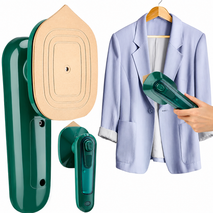 Portable Handheld Steam Iron with Water Spray – 360° Mini Travel Garment Steamer
